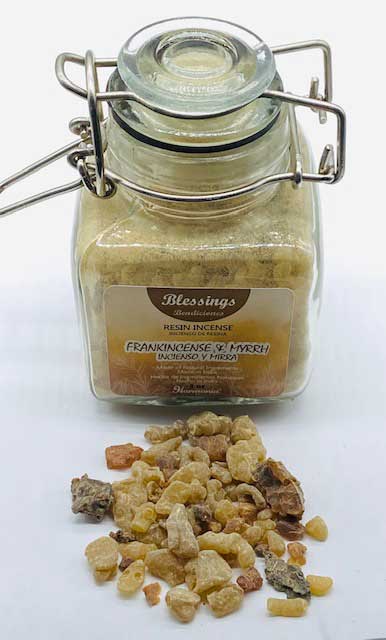 (image for) 3.0oz Blessings (frankincense & myrrh) resin jar