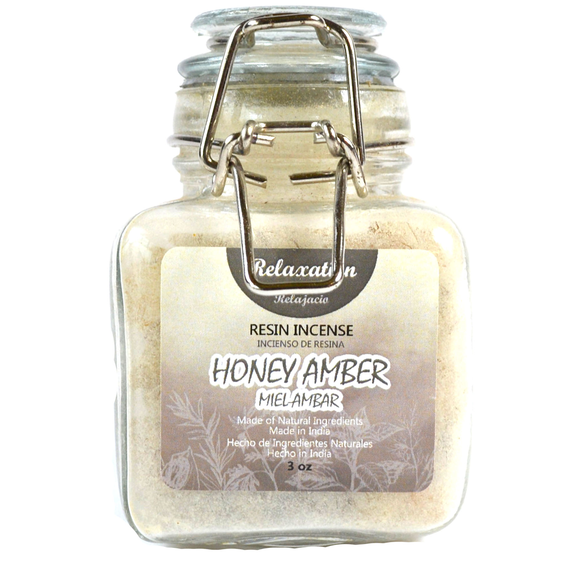 (image for) 3oz Relaxation (honey amber) resin jar