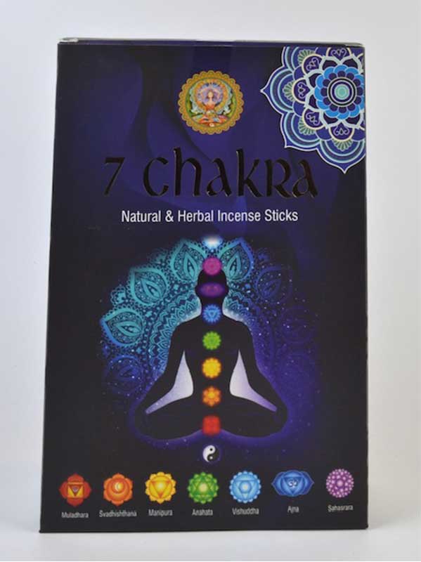 (image for) (set of 7) 15gms 7 Chakra incense stick - Click Image to Close