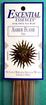(image for) 16/pk Amber Flame escential essences incense sticks