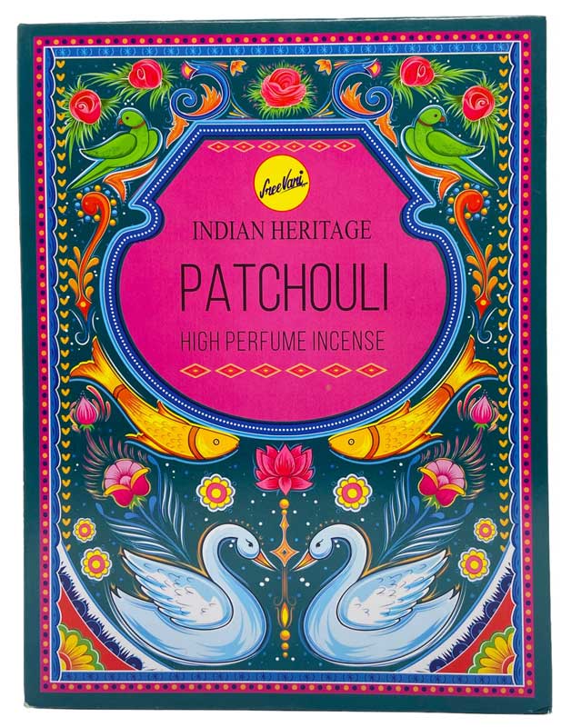 (image for) 15 gm Patchouli incense sticks indian heritage - Click Image to Close