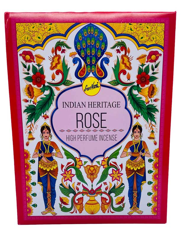 (image for) 15 gm Rose incense sticks indian heritage - Click Image to Close