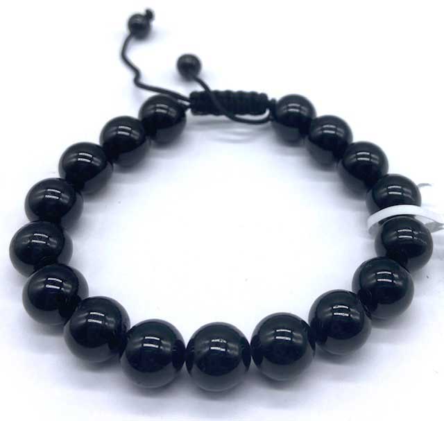 (image for) 10mm Turmaline, Black bracelet