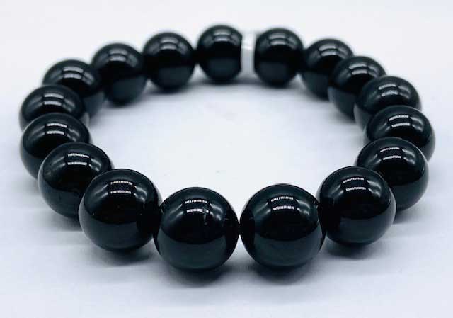 (image for) 12mm Tourmaline, Black bracelet