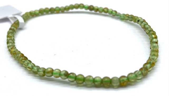 (image for) 3-4mm Peridot bracelet - Click Image to Close