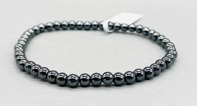 (image for) 4mm Hematite bracelet