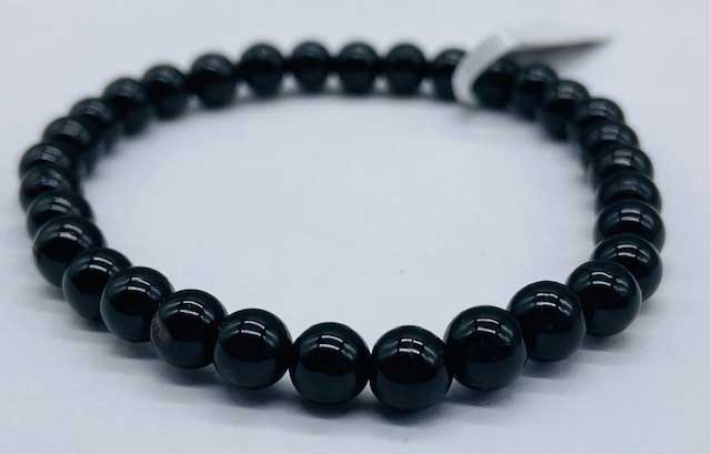 (image for) 6mm Tourmaline, Black bracelet