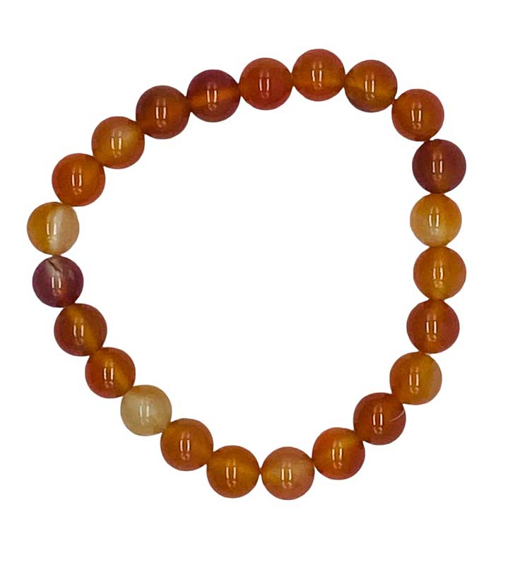 (image for) 8mm Carnelian bracelet