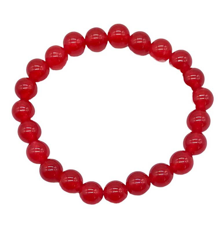 (image for) 8mm Red Jade bracelet