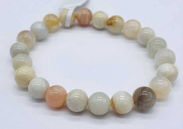 (image for) 8mm Moonstone, Multi bracelet - Click Image to Close