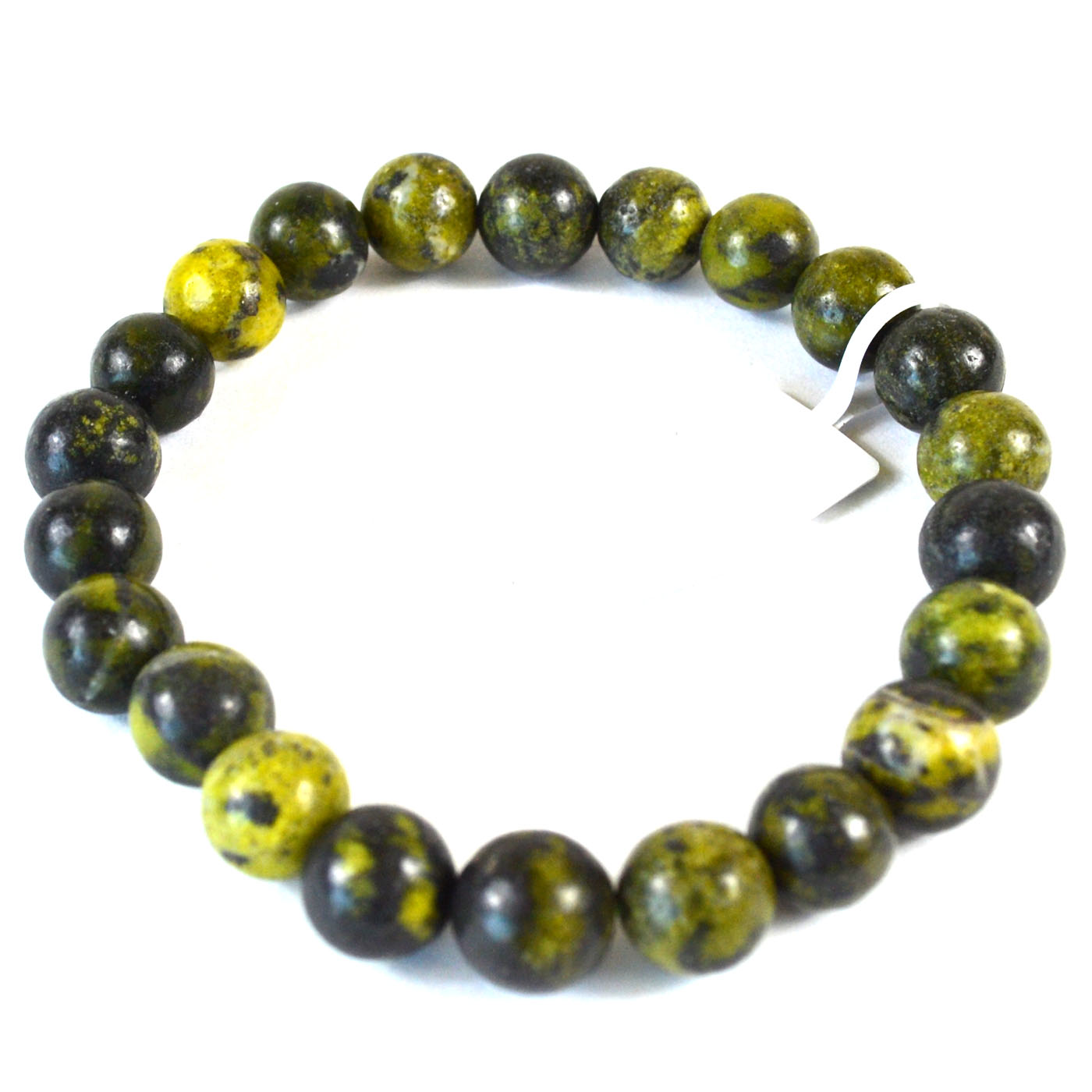 (image for) 8mm Green Serpentine bracelet