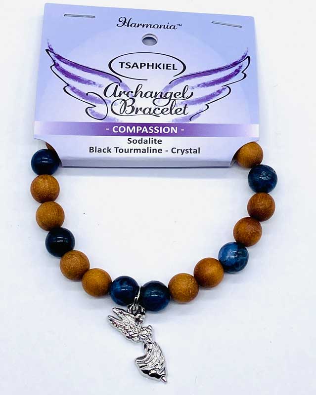 (image for) 8mm Archangel Tsaphkiel Compassion bracelet - Click Image to Close