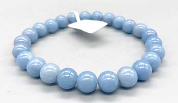8mm Angelite bracelet (image for) 8mm Angelite bracelet