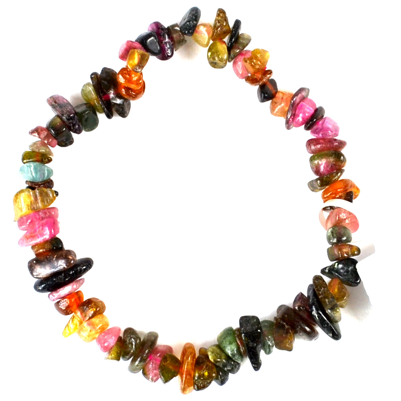 (image for) Rainbow Tourmaline chip bracelet
