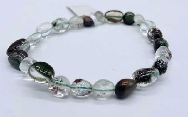 (image for) Quartz, Phantom gemstone bracelet - Click Image to Close