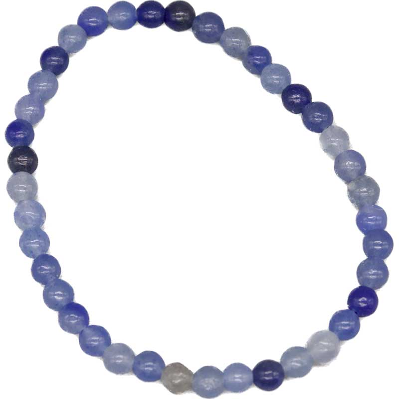(image for) 4mm Blue Aventurine stretch bracelet