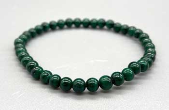 (image for) 4mm Malachite stretch bracelet - Click Image to Close