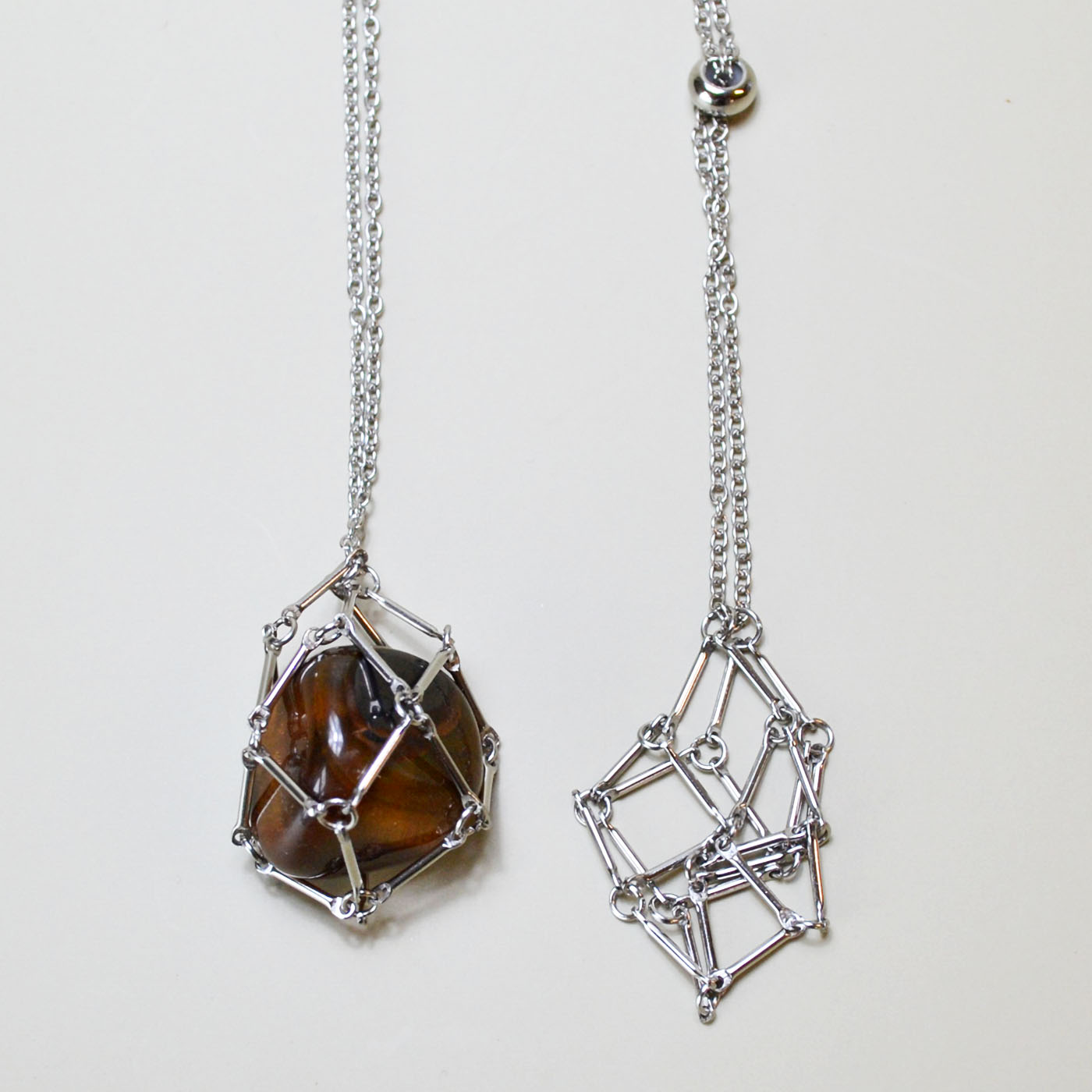 (image for) (set of 4) 24" Stainless chain W/ cage for stone