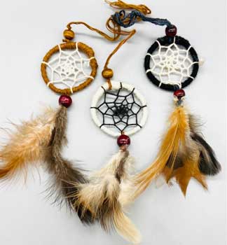 (image for) (set of 6) 1 1/2" Dreamcatcher - Click Image to Close