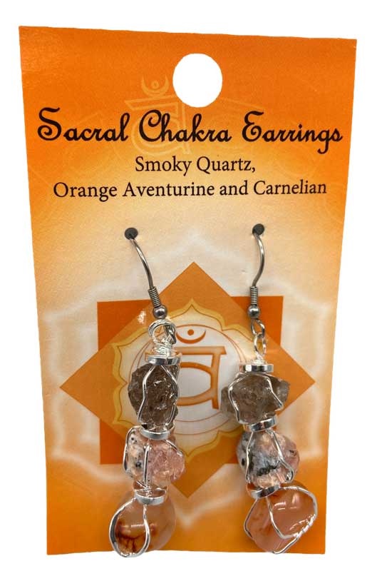 (image for) Sacral chakra earrings - Click Image to Close