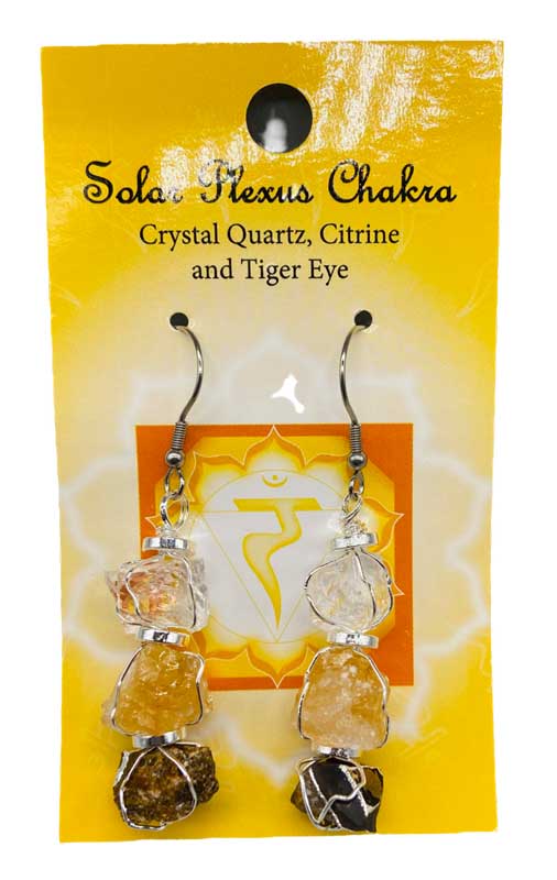 (image for) Solar Plexus chakra earrings - Click Image to Close