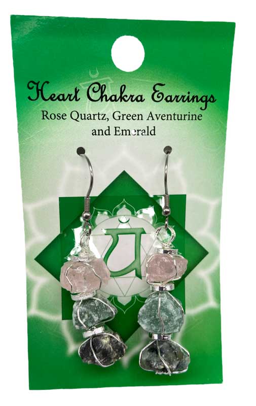(image for) Heart chakra earrings