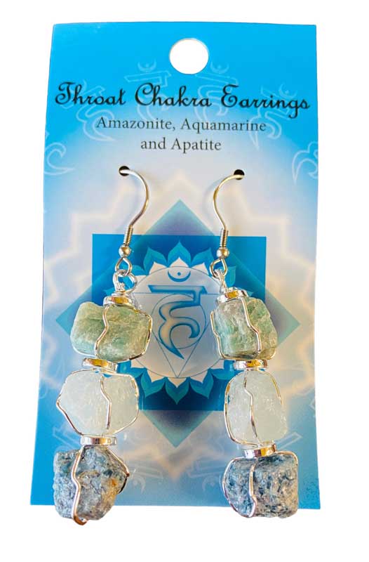 (image for) Throat chakra earrings