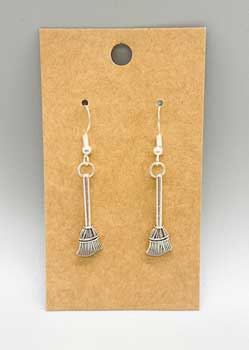 (image for) Witches Broom earrings
