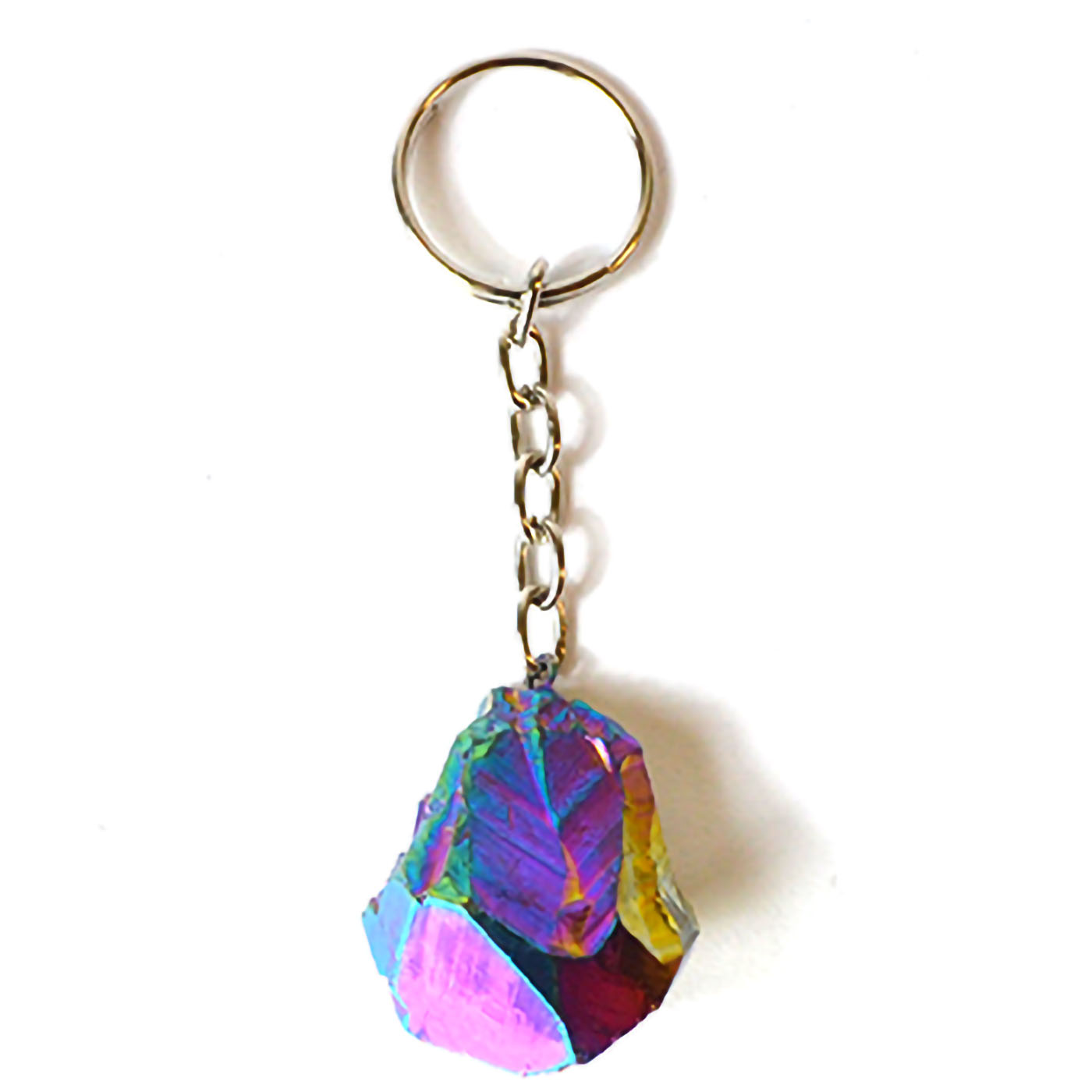 (image for) Amethyst (plated rainbow) keychain