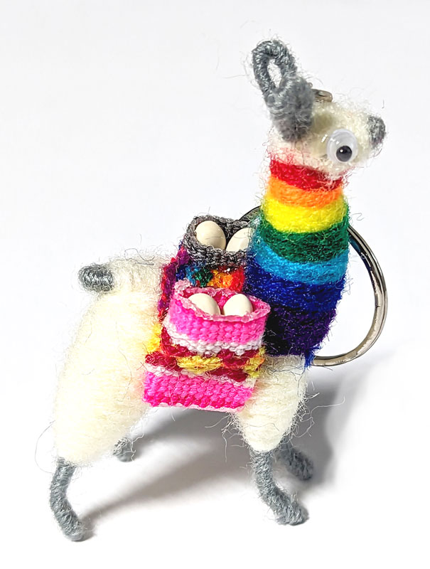 (image for) Chakra Llama key ring - Click Image to Close