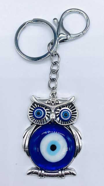 (image for) Owl Evil Eye keychain