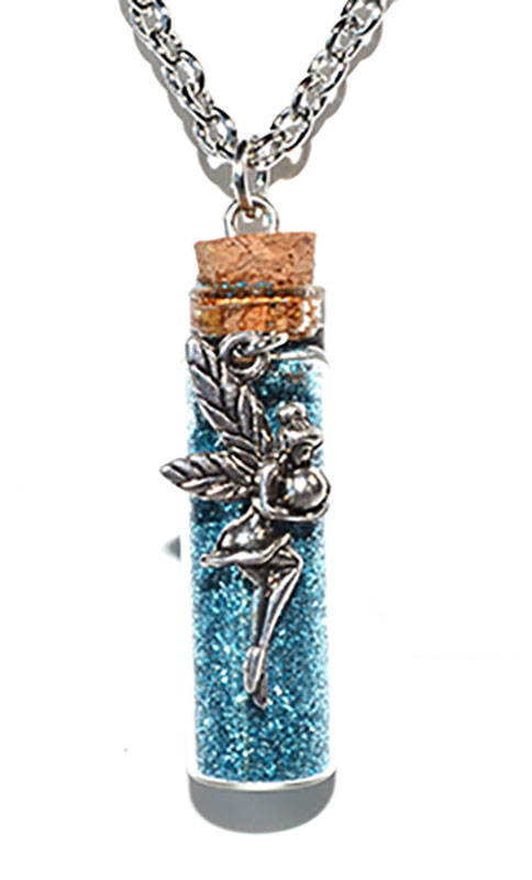 (image for) Fairy Blue glitter necklace - Click Image to Close