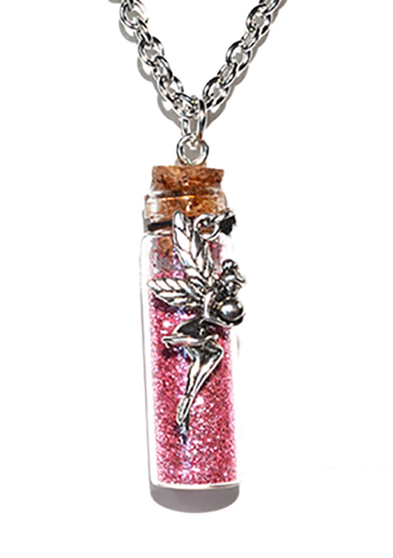 (image for) Fairy Pink glitter necklace