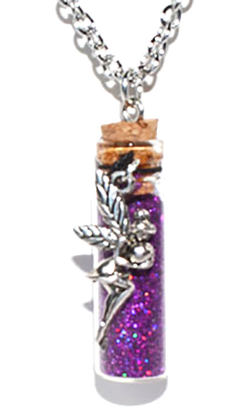 (image for) Fairy Purple glitter necklace