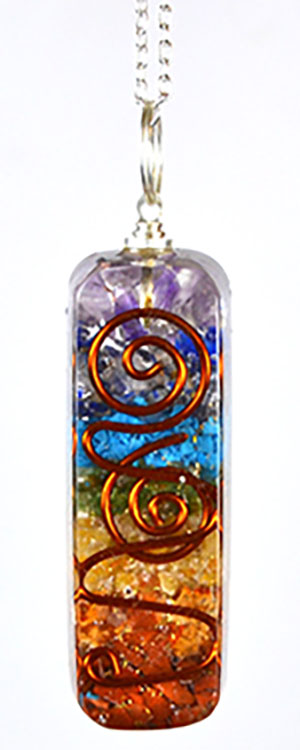 (image for) 2" Orgone 7 Chakra W 20" chain