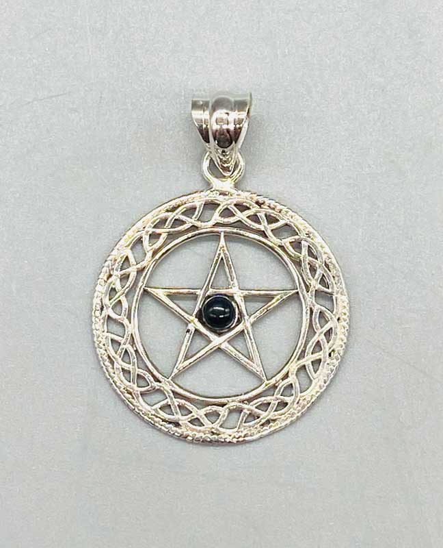 (image for) 30mm Black Obsidian Pentagram - Click Image to Close