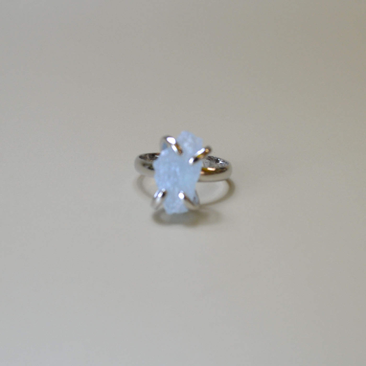 Aquamarine adjustable ring (image for) Aquamarine adjustable ring