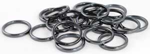 (image for) (set of 100) 3mm Hematite rings - Click Image to Close