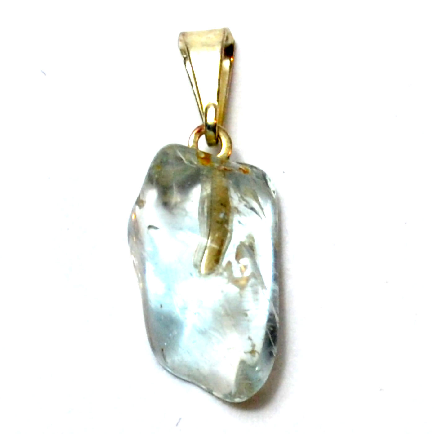 (image for) Blue Topaz tumbled stone pendant