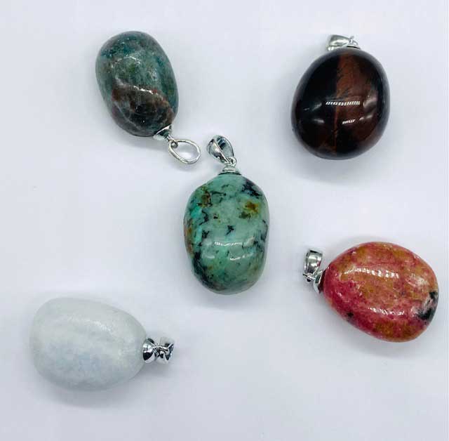 (image for) ~3/4" Stone various pendant
