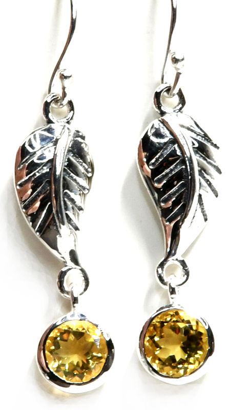 (image for) Citrine earrings