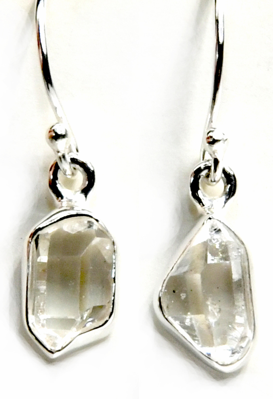 (image for) Herkimer Diamond Rough earrings - Click Image to Close