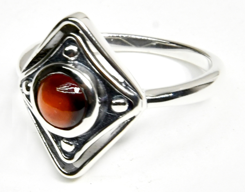 (image for) size 6 Hessonite ring