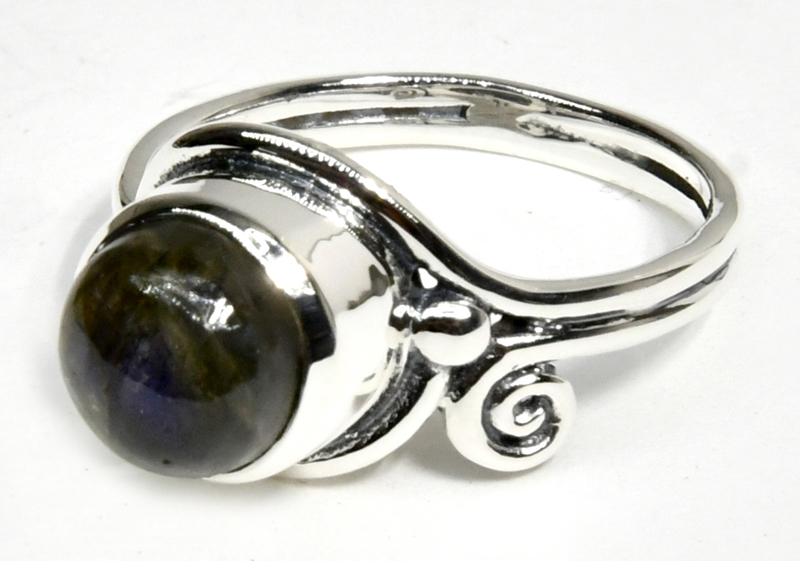 (image for) size 8 Labradorite ring