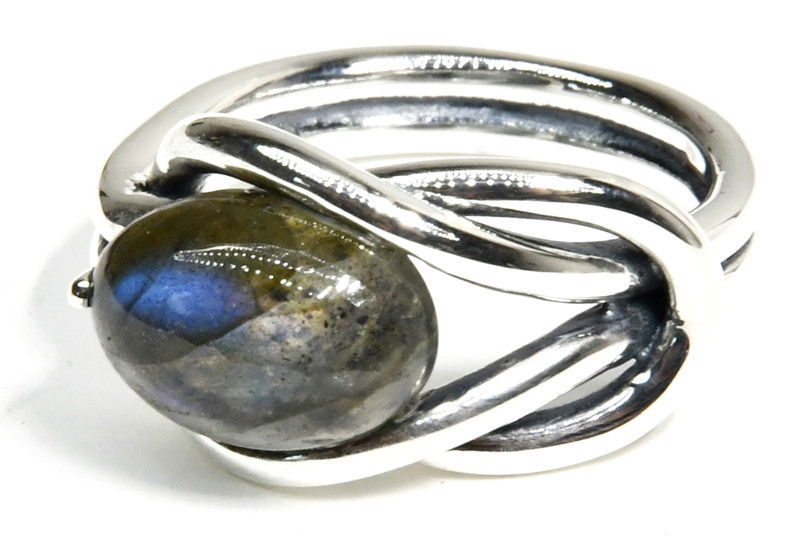 (image for) size 9 Labradorite ring - Click Image to Close