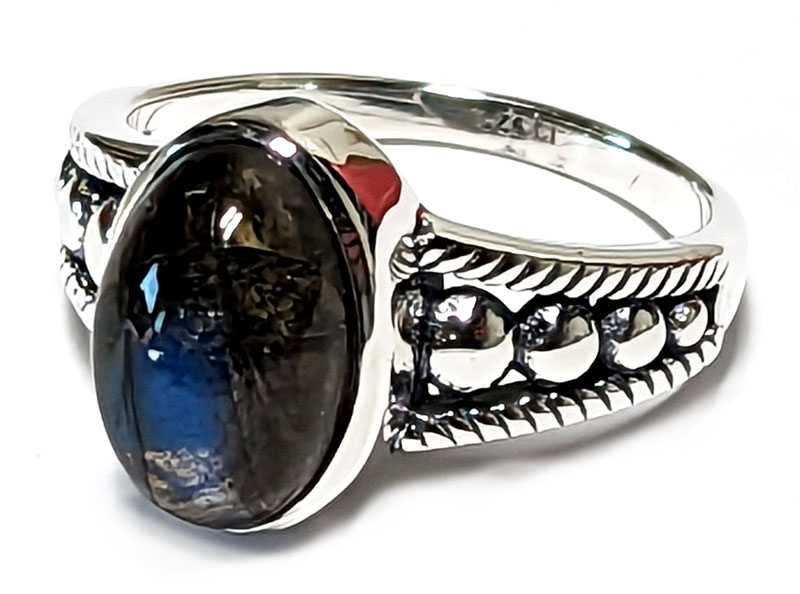(image for) size 8 Labradorite ring - Click Image to Close
