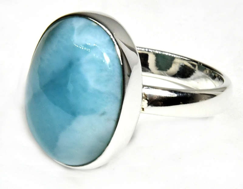(image for) size 6 Larimar ring - Click Image to Close