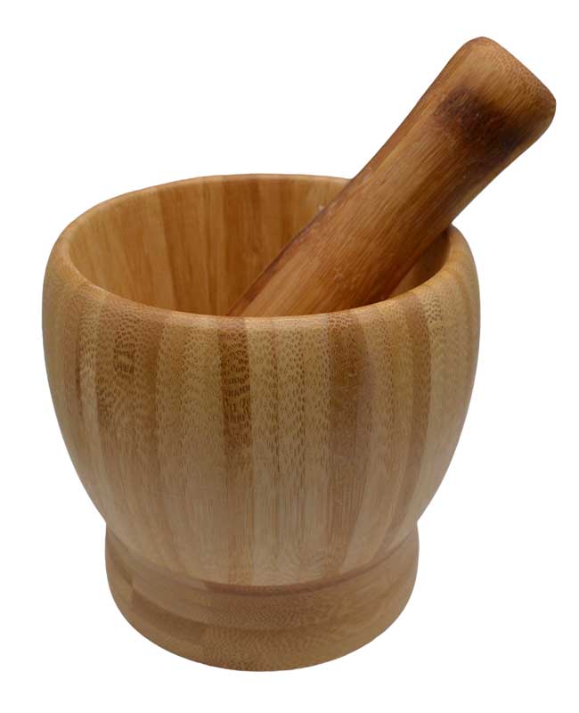 (image for) 4" Wooden Mortar and Pestle Set