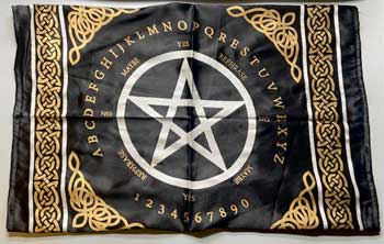 (image for) 24"x24" Pentagram Pendulum/ Ouija altar cloth