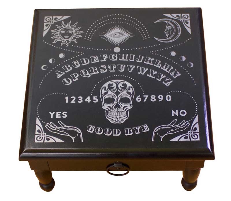 (image for) 12x 12" Ouija Board altar table - Click Image to Close